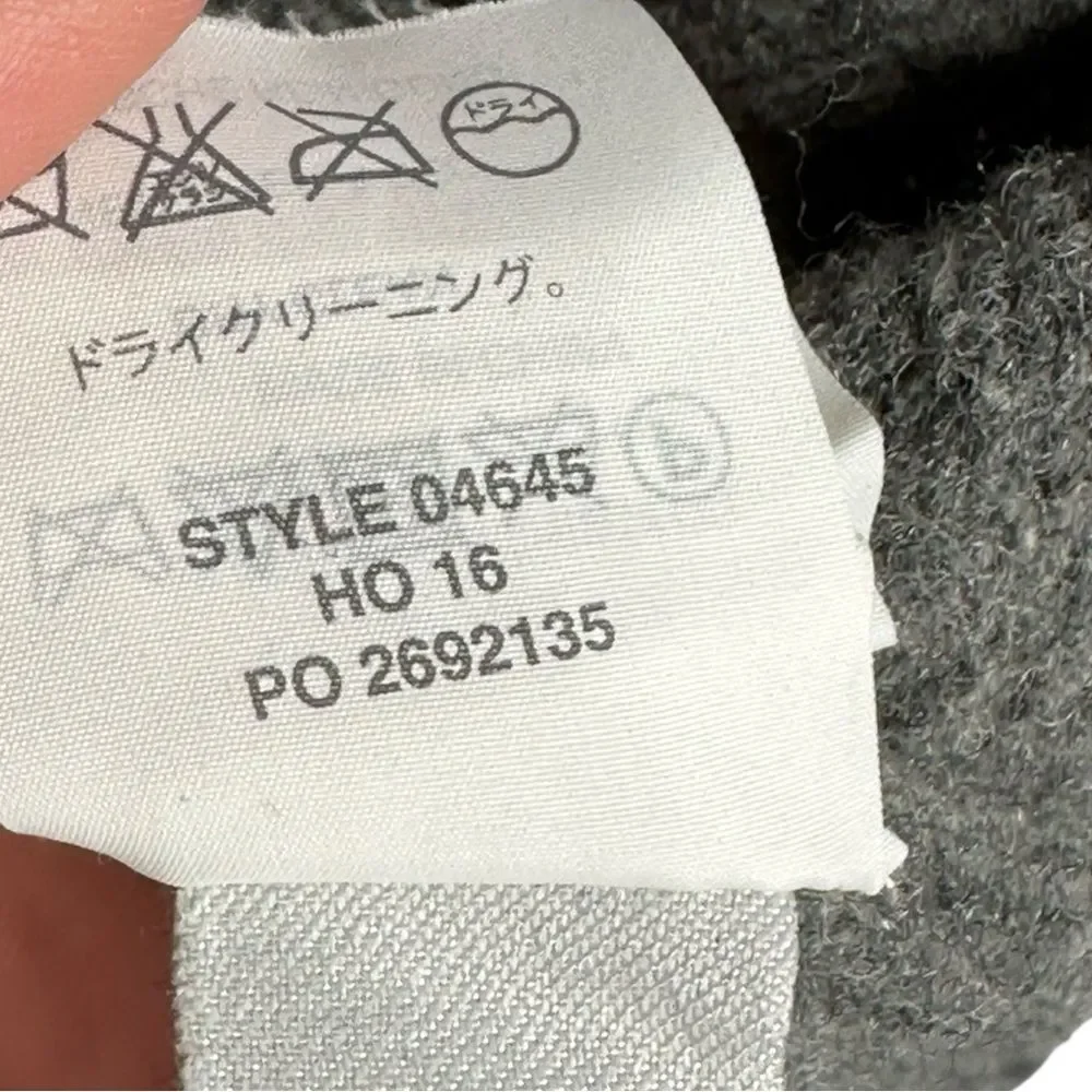 J. Crew Men’s Gray 100% Lambswool Shawl Collar Preppy Fall Sweater Size Large